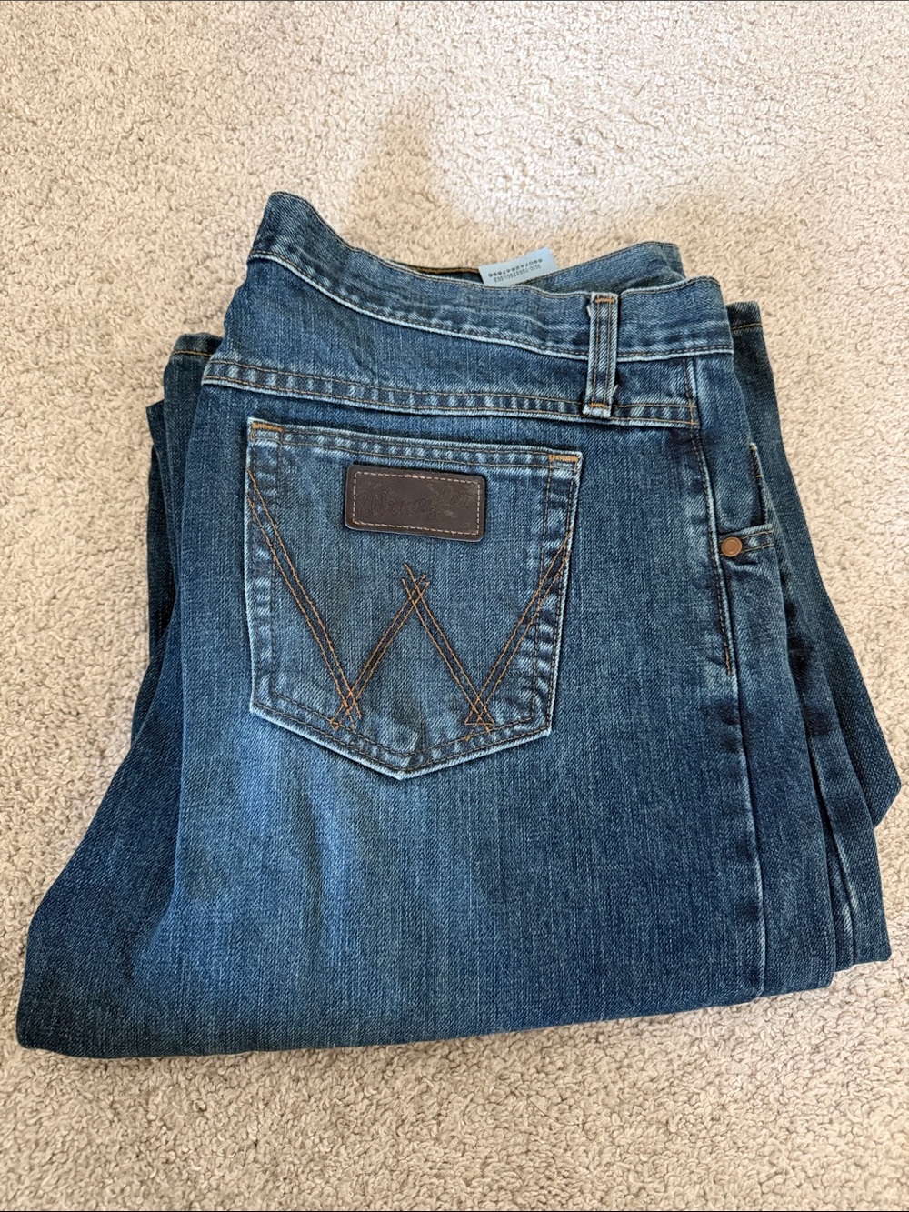 Men’s Wrangler Blue Denim Jeans